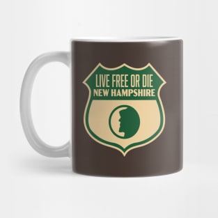 New Hampshire - Vintage Live Free or Die Shield Mug